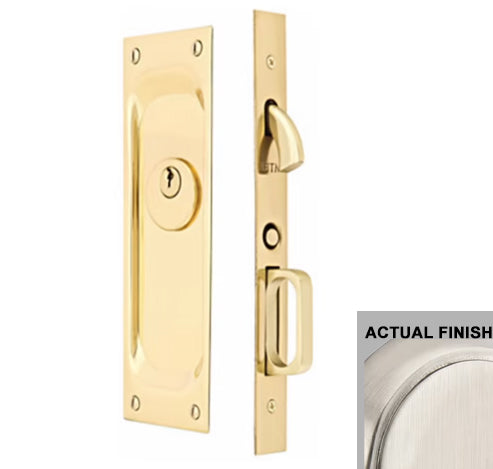 EMTEK Emtek Brass Pocket Door Mortise Modern Rectangular in Several Finishes