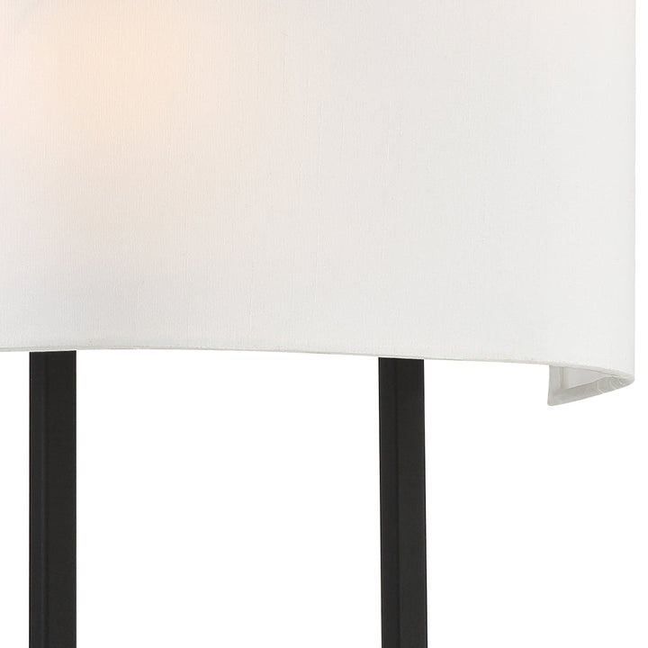 Crystorama Crystorama Fremont 2 Light Black Forged Sconce