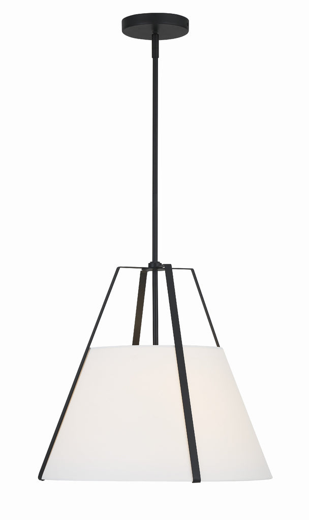 Crystorama Crystorama Fulton 3 Light Black Chandelier