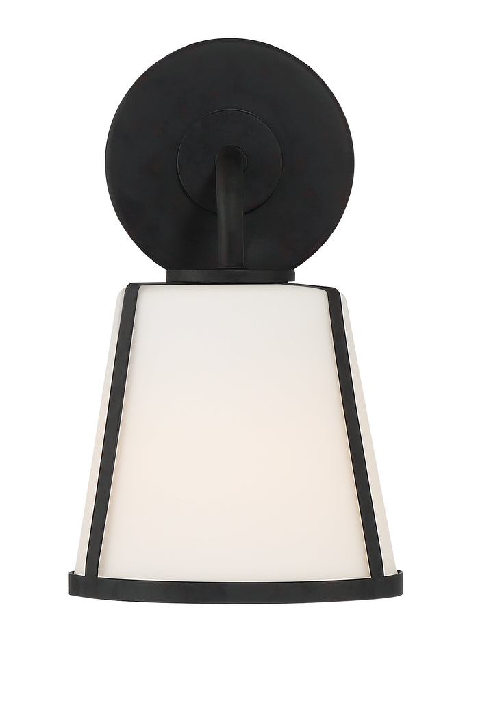 Crystorama Crystorama Fulton 1 Light Black Bathroom Vanity