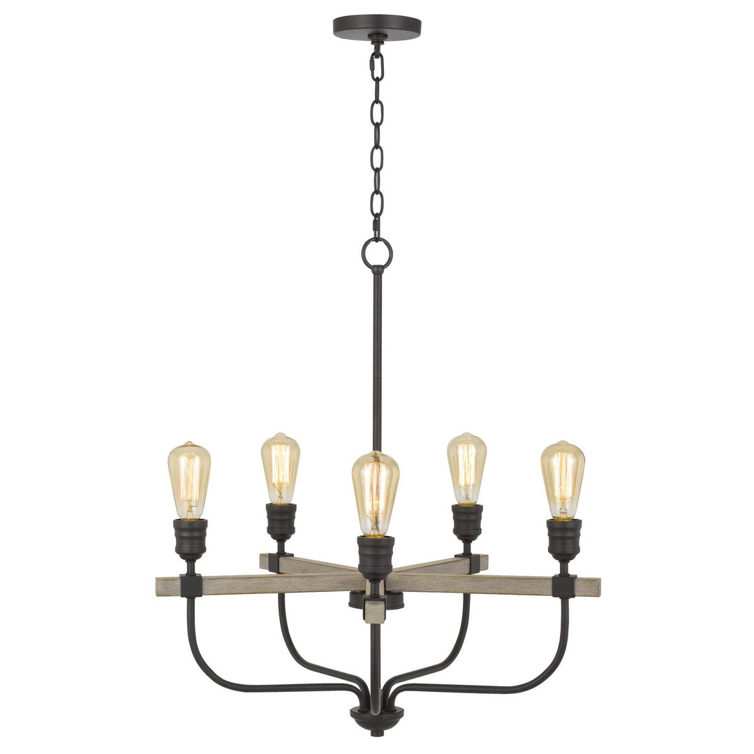60W X 5 SION METAL CHANDELIER Cal Lighting