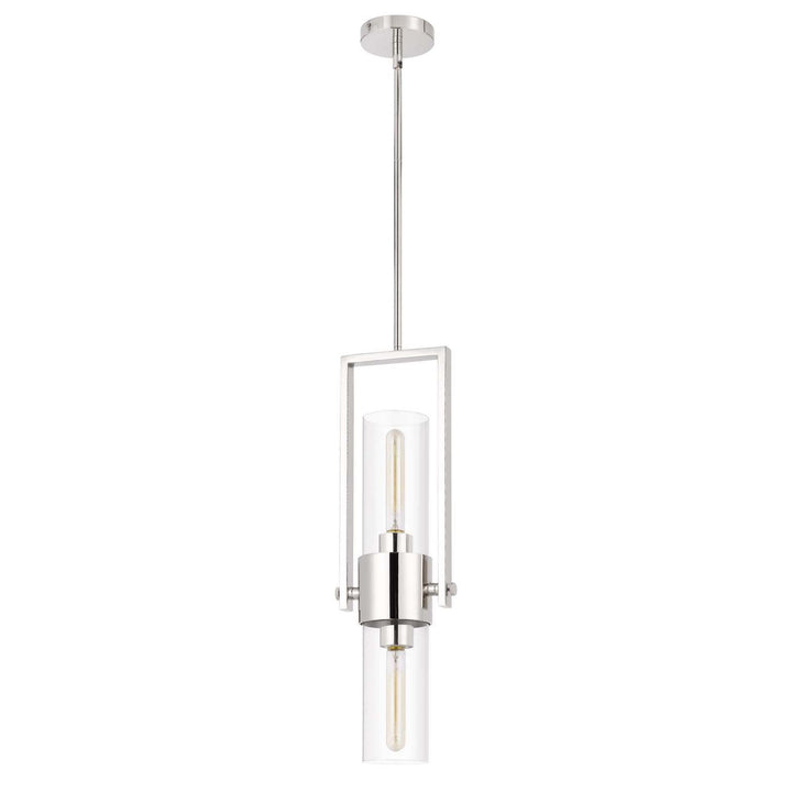 60W REDMOND METAL PENDANT WITH CLEAR GLASS SHADE Pendant Cal Lighting