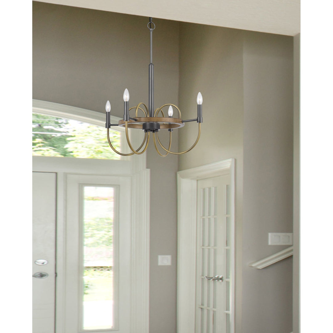 SEAGROVE 60W X 4 METAL CHANDELIER Cal Lighting