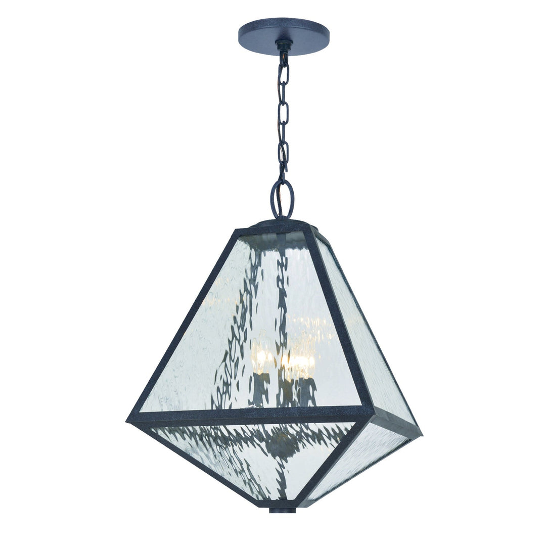 Crystorama Crystorama Brian Patrick Flynn Glacier 3 Light Black Charcoal Outdoor Pendant