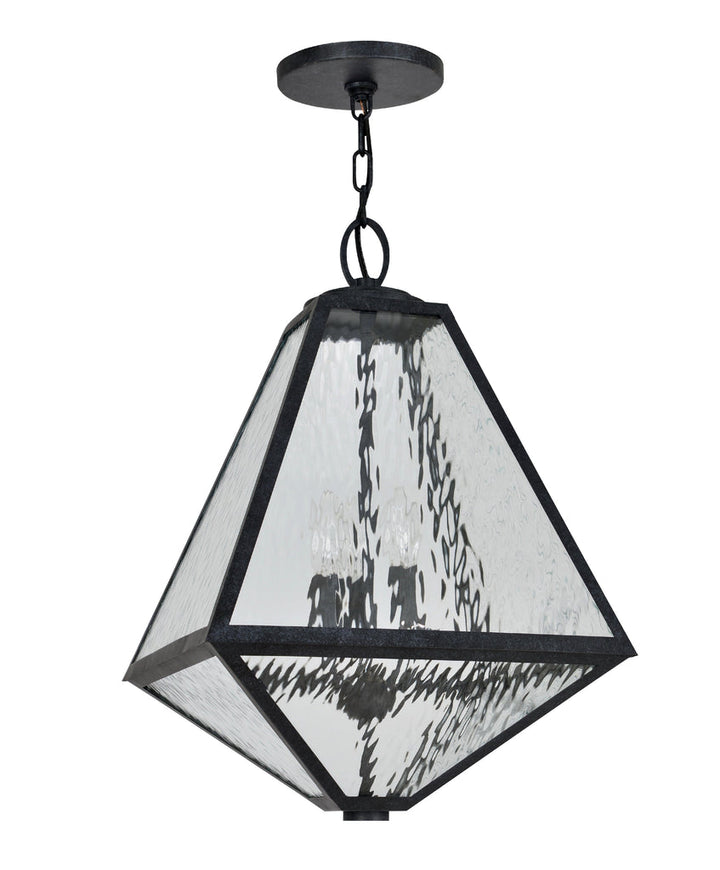 Crystorama Crystorama Brian Patrick Flynn Glacier 3 Light Black Charcoal Outdoor Pendant