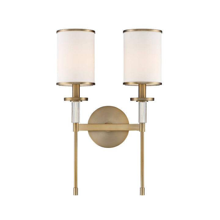 Crystorama Crystorama Hatfield 2 Light Vibrant Gold Sconce