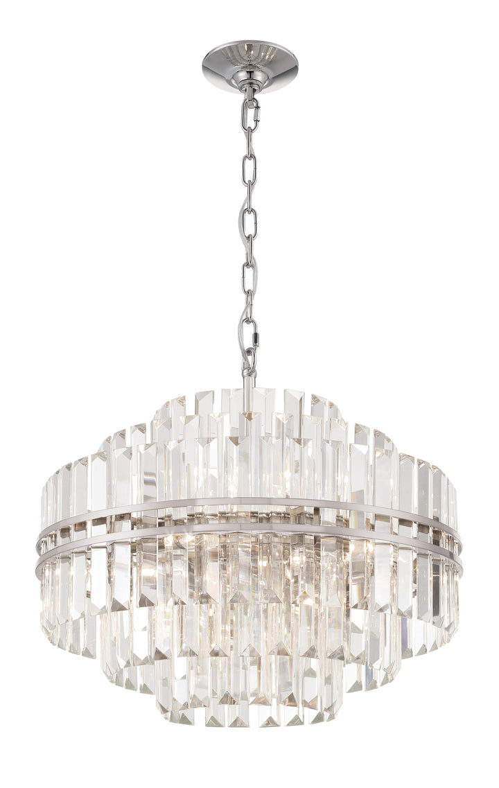 Crystorama Crystorama Hayes 12 Light Polished Nickel Chandelier