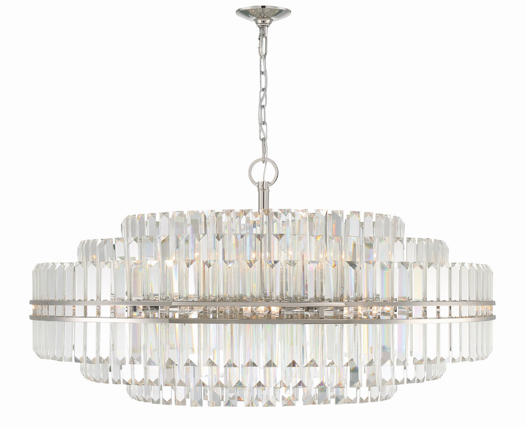 Crystorama Crystorama Hayes 32 Light Polished Nickel Chandelier