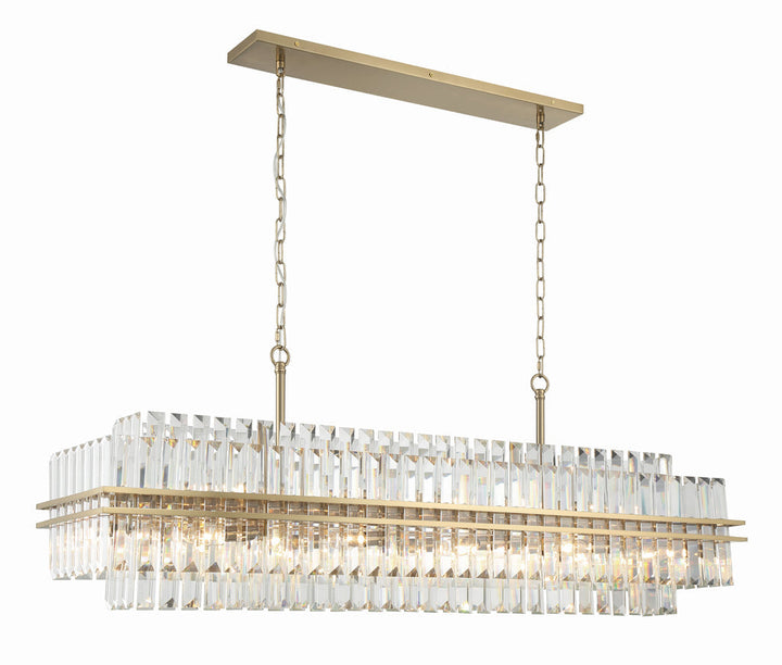 Crystorama Crystorama Hayes 16 Light Aged Brass Chandelier