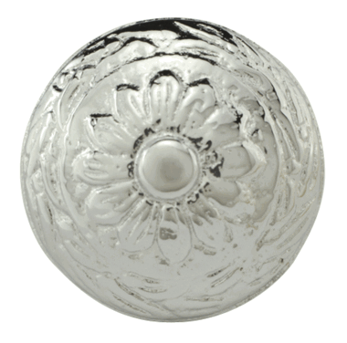 COPPER MOUNTAIN HARDWARE Ornate Floral Round Solid Brass Cabinet & Furniture Knob