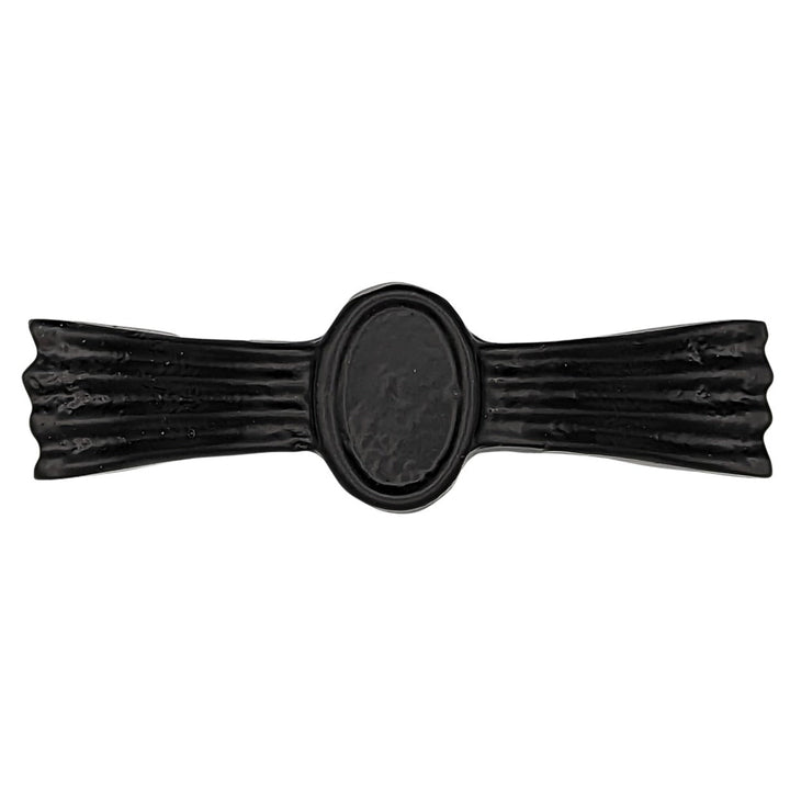 4 3/8 Inch Overall (3 1/4 Inch c-c) Solid Brass Hammered Drawer Pull COPPER MOUNTAIN HARDWARE