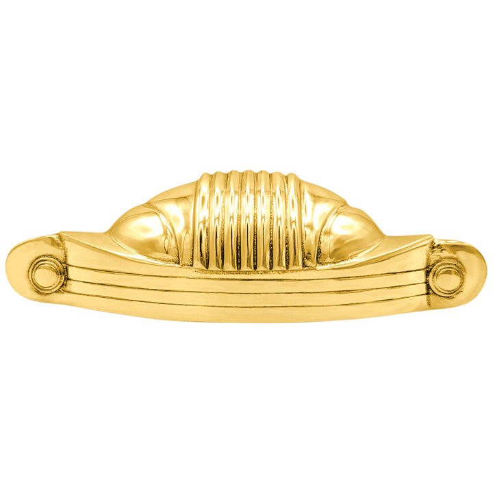 5 Inch Overall (4 Inch c-c) Solid Brass Marquee Pull