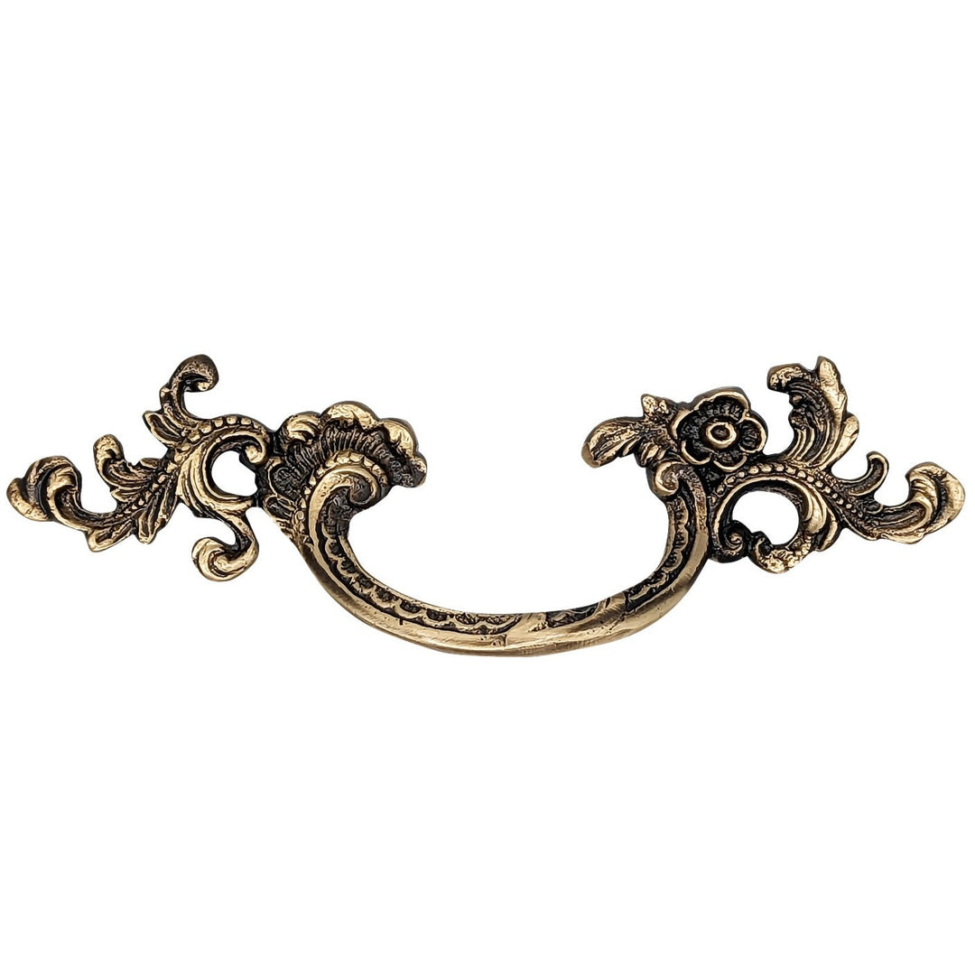 6 1/2 Inch (3.125" c-c) Filigree Rococo Pull (Several Finishes Available) COPPER MOUNTAIN HARDWARE