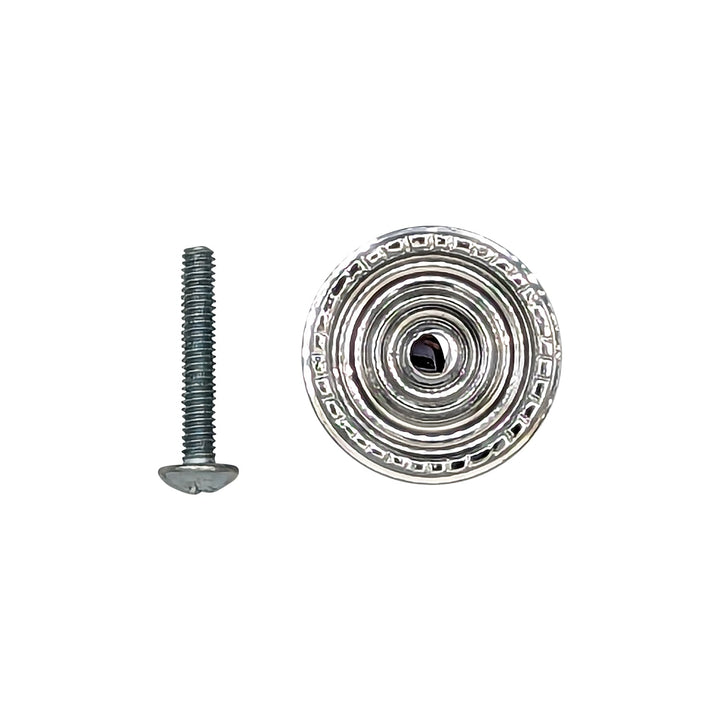 COPPER MOUNTAIN HARDWARE Solid Brass Art Deco Beaded Circle Cabinet & Furniture Knob