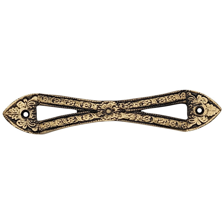 6 Inch (4 3/5 Inch C-C) Floral Style Cabinet or Furniture Pull Handle COPPER MOUNTAIN HARDWARE
