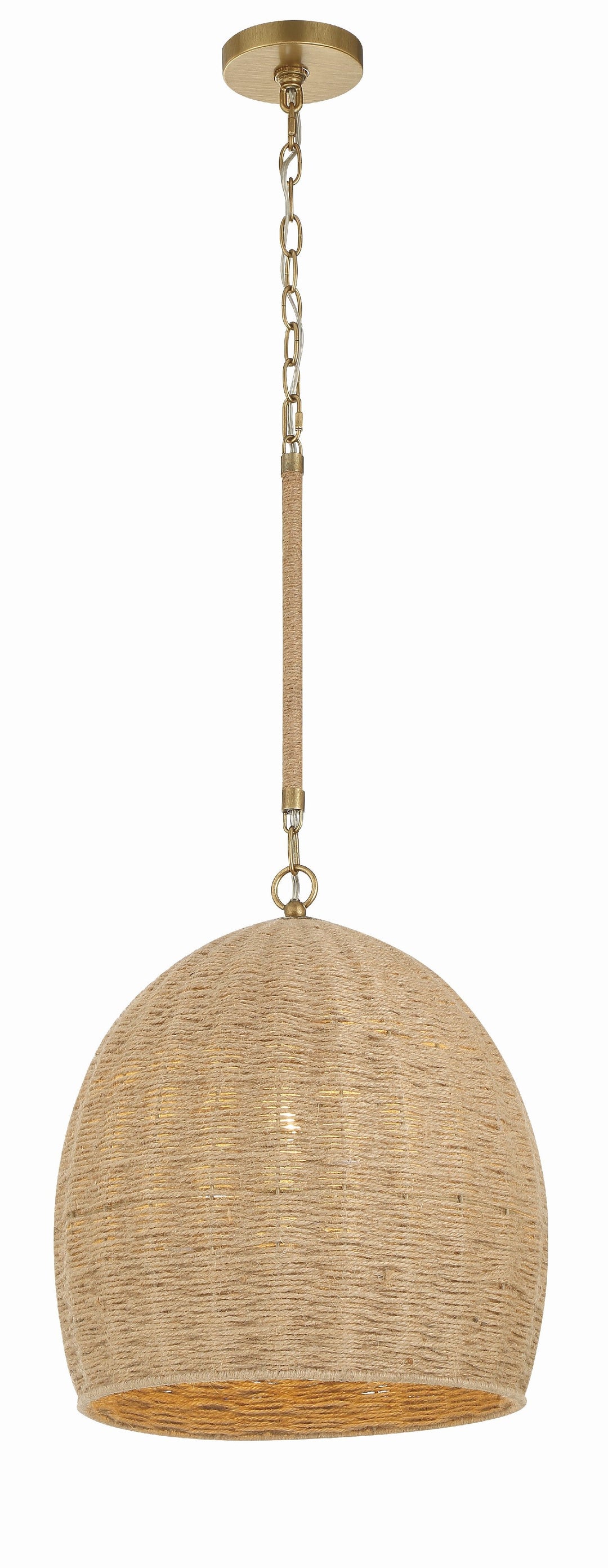 Jace 1 Light Soft Gold Pendant Pendant Crystorama