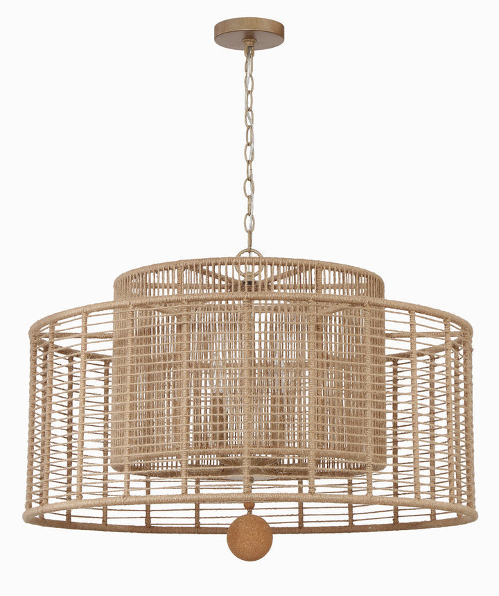Crystorama Crystorama Jayna 8 Light Burnished Silver Chandelier