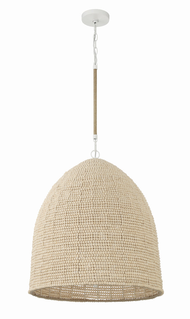 Crystorama Crystorama Jasper 6 Light Matte White Chandelier