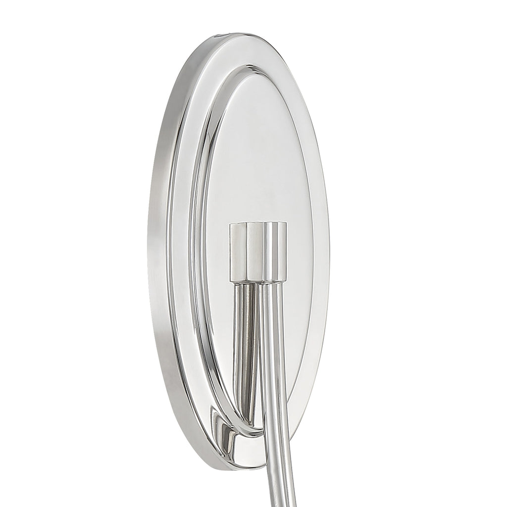Crystorama Crystorama Juno 1 Light Polished Nickel Sconce