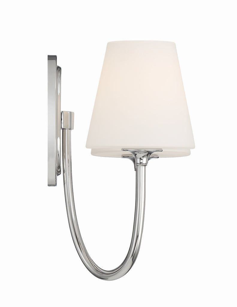 Crystorama Crystorama Juno 2 Light Polished Nickel Sconce