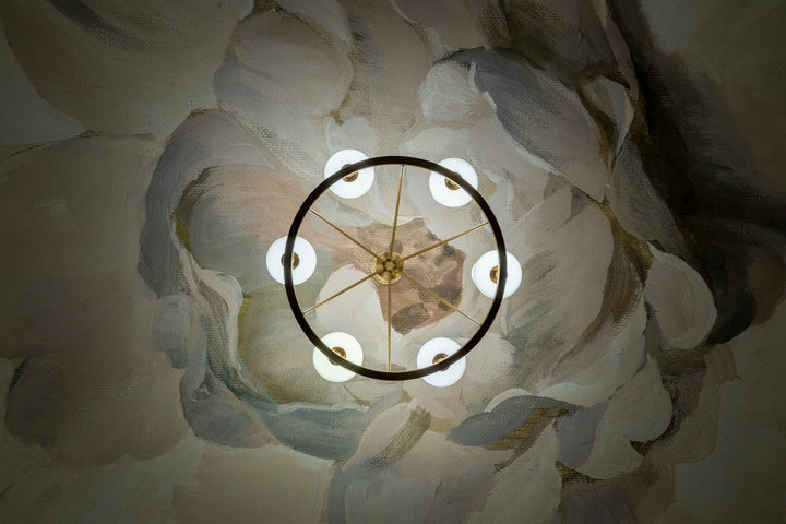 Crystorama Crystorama Keenan 6 Light Vibrant Gold Chandelier