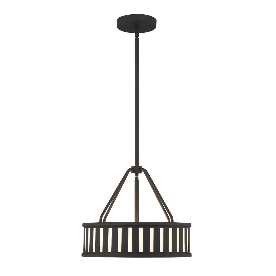 Crystorama Crystorama Kendal 3 Light Black Forged Mini Chandelier