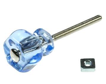 1 Inch Hexagon Crystal Glass Cabinet & Furniture Knobs (Several Colors) COPPER MOUNTAIN HARDWARE