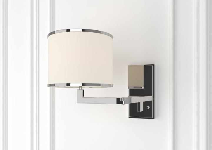 Crystorama Crystorama Madison 1 Light Polished Nickel Task Sconce