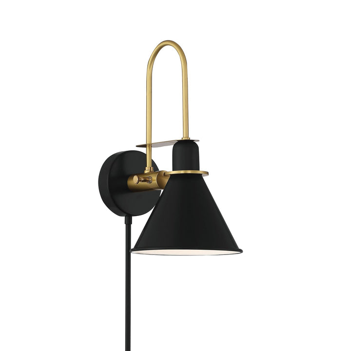 Crystorama Crystorama Medford 1 Light Matte Black Sconce