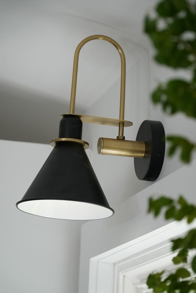 Crystorama Crystorama Medford 1 Light Matte Black Sconce