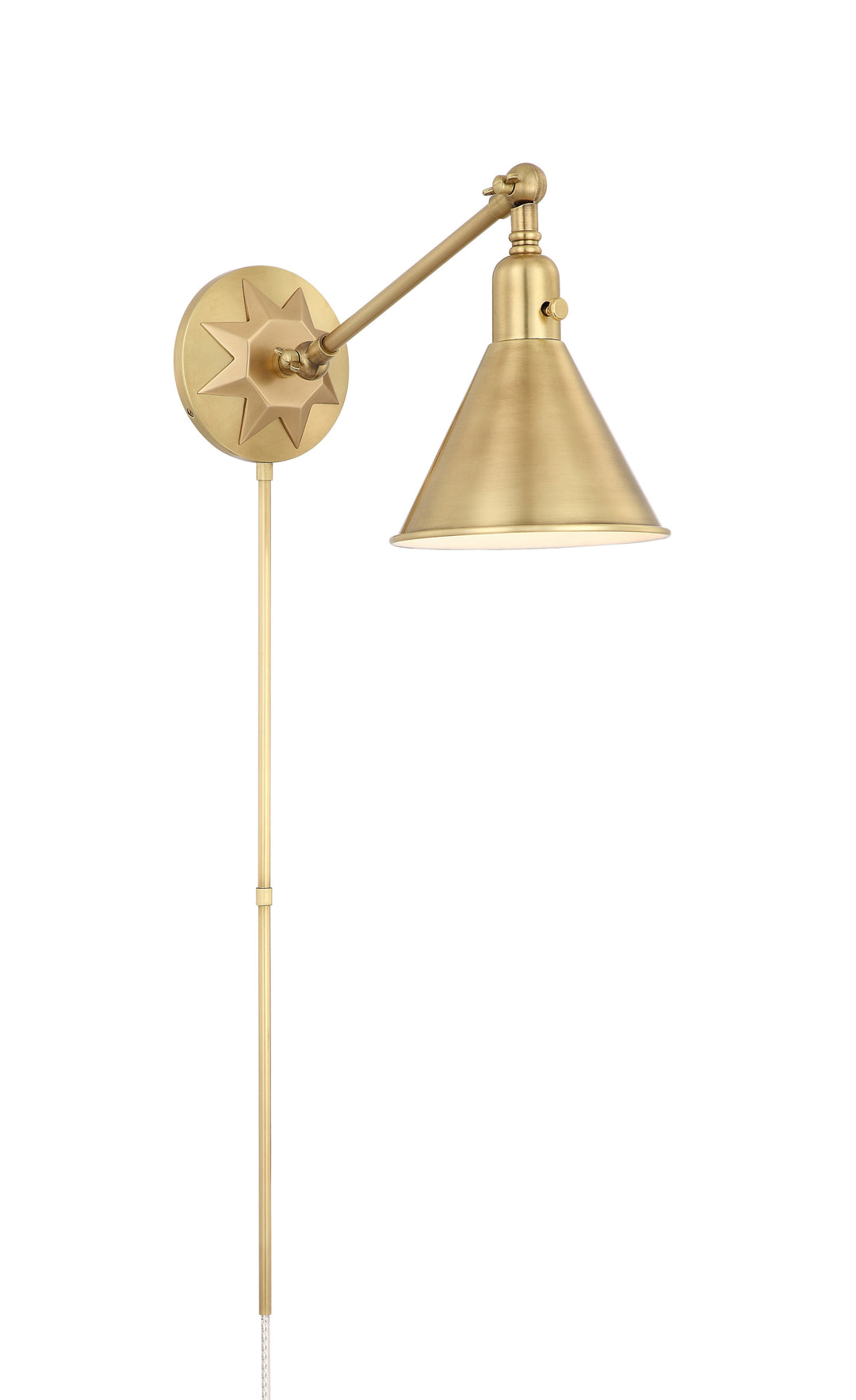 Crystorama Crystorama Morgan 1 Light Aged Brass Task Sconce