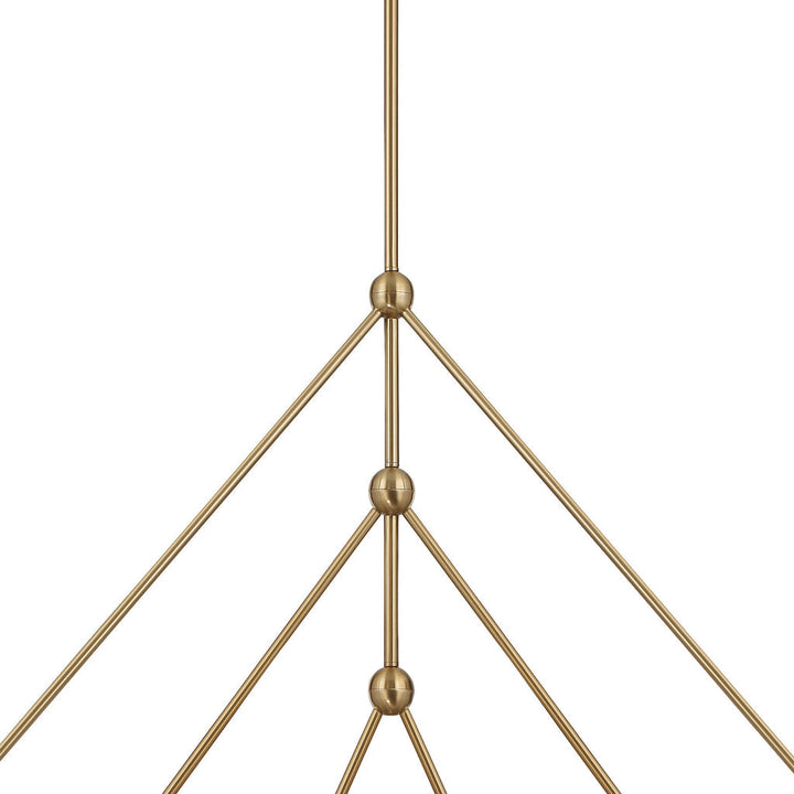 Crystorama Crystorama Omni 6 Light Aged Brass Chandelier