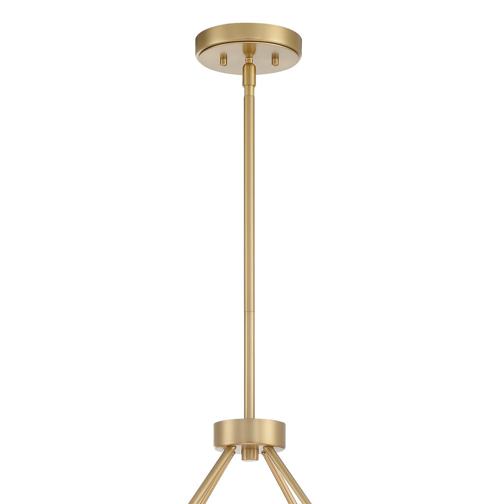 Crystorama Crystorama Orson 8 Light Modern Gold Chandelier