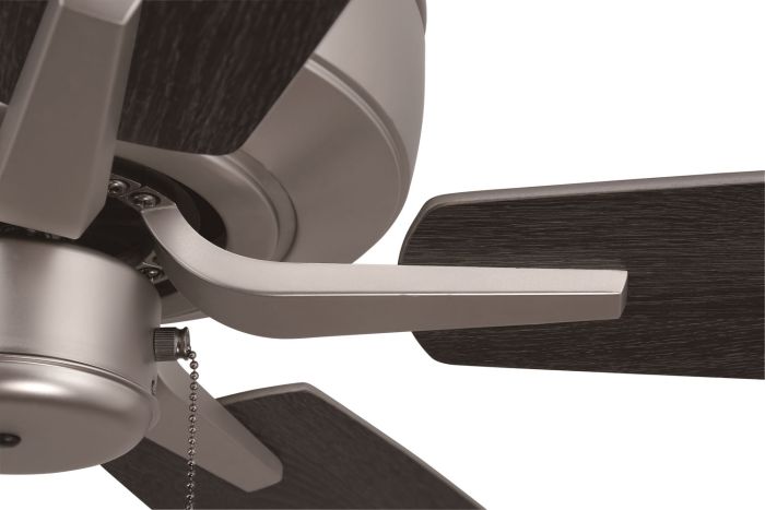 ##Antique Hardware## 52" Pro Plus in Brushed Nickel w/ Brushed Nickel/Greywood Blades