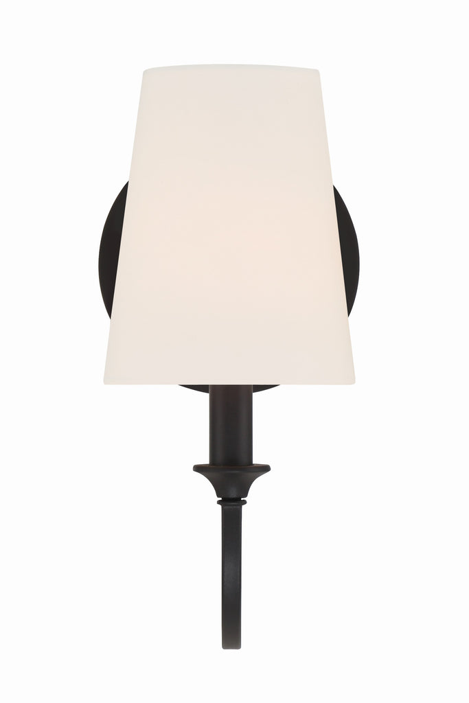 Crystorama Crystorama Payton 1 Light Black Forged Sconce
