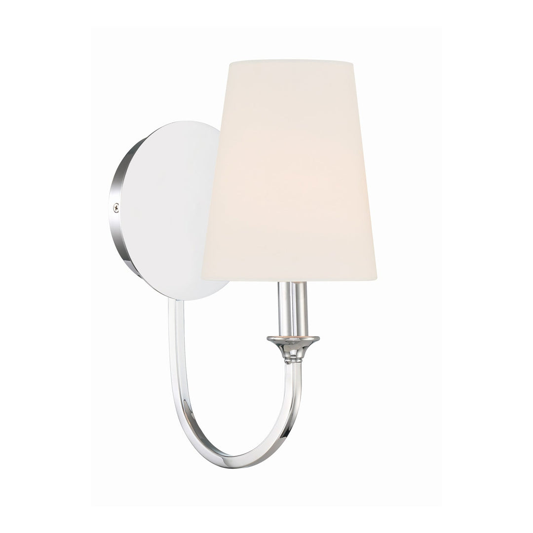 Crystorama Crystorama Payton 1 Light Polished Chrome Sconce