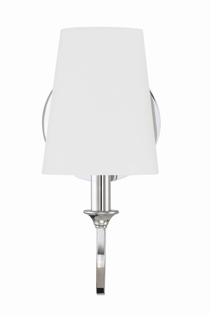 Crystorama Crystorama Payton 1 Light Polished Chrome Sconce