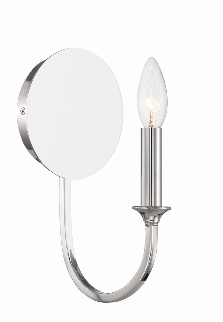 Crystorama Crystorama Payton 1 Light Polished Chrome Sconce