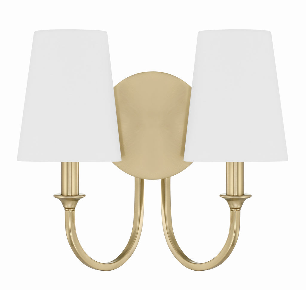 Crystorama Crystorama Payton 2 Light Vibrant Gold Sconce