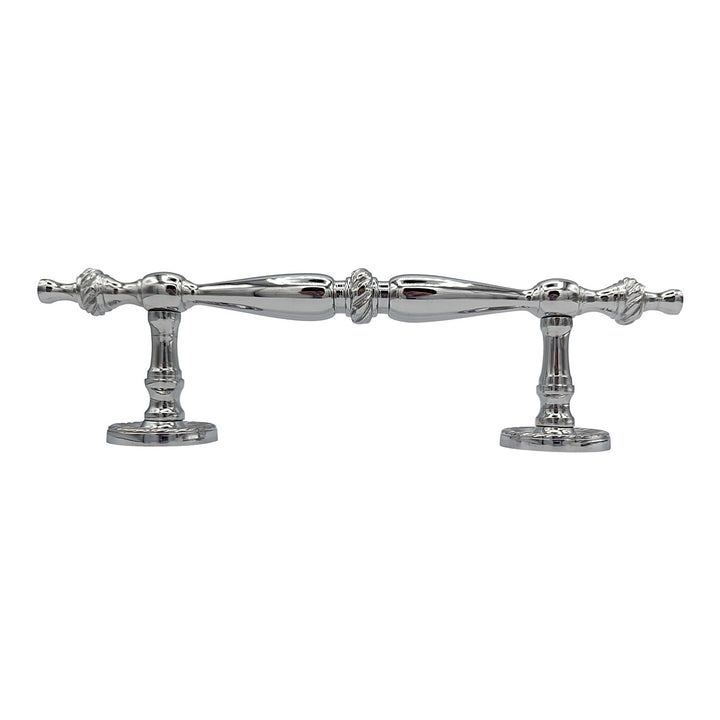 9 1/2 Inch Overall (6 Inch C-C) Solid Brass Georgian Style Handle (Several Finishes Available) COPPER MOUNTAIN HARDWARE