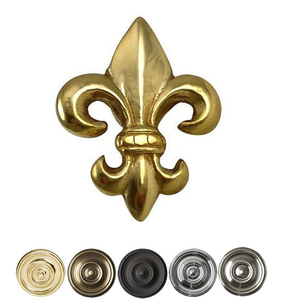COPPER MOUNTAIN HARDWARE Antique Fleur de Lis Cabinet & Furniture Knob