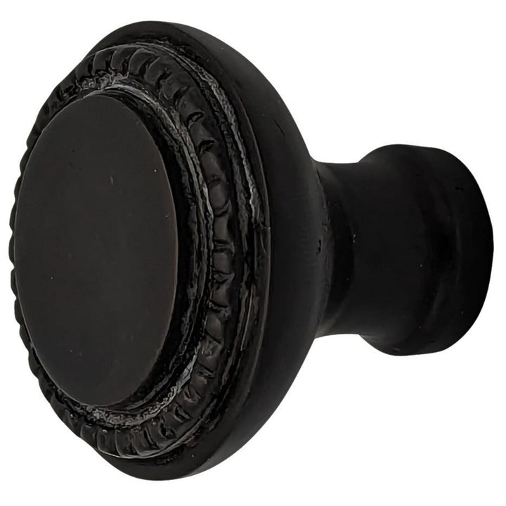 COPPER MOUNTAIN HARDWARE Solid Brass Victorian Beaded Round Cabinet & Furniture Knob