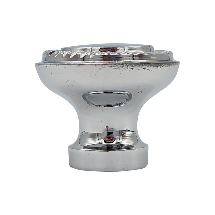 COPPER MOUNTAIN HARDWARE Solid Brass Round Cabinet & Furniture Knob with Beaded Pattern Border