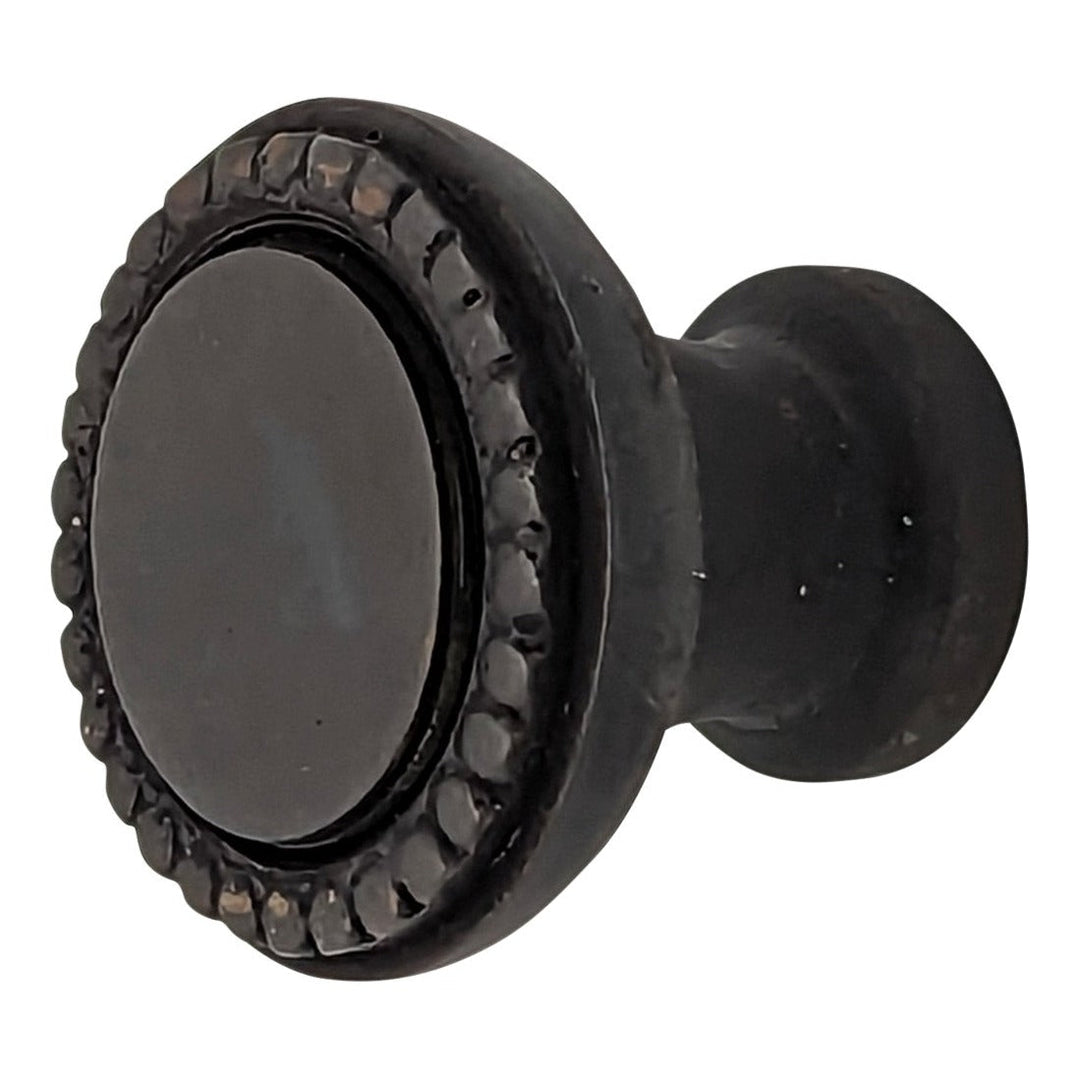 COPPER MOUNTAIN HARDWARE Solid Brass Beaded Round Cabinet & Furniture Knob