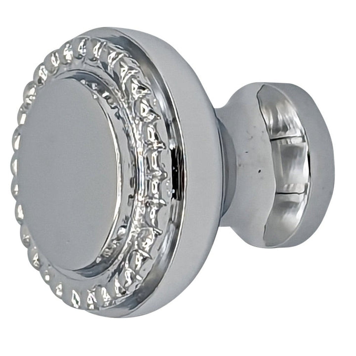 COPPER MOUNTAIN HARDWARE Solid Brass Beaded Round Cabinet & Furniture Knob