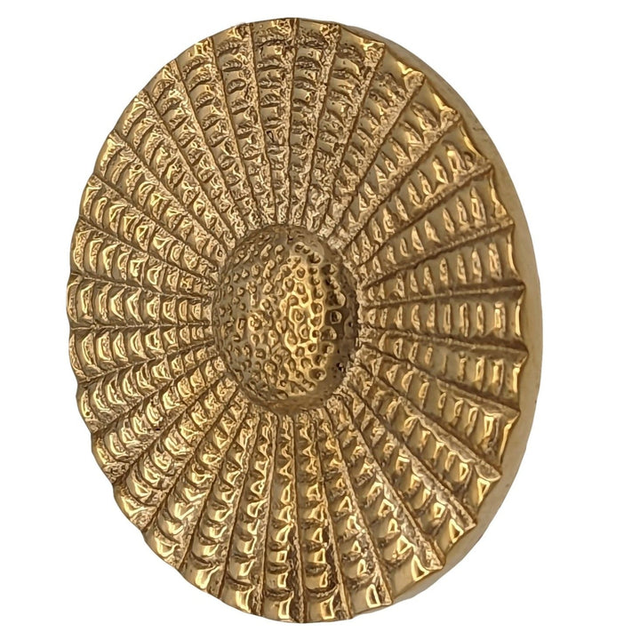 COPPER MOUNTAIN HARDWARE Solid Brass Art Deco Style Round Cabinet & Furniture Knob