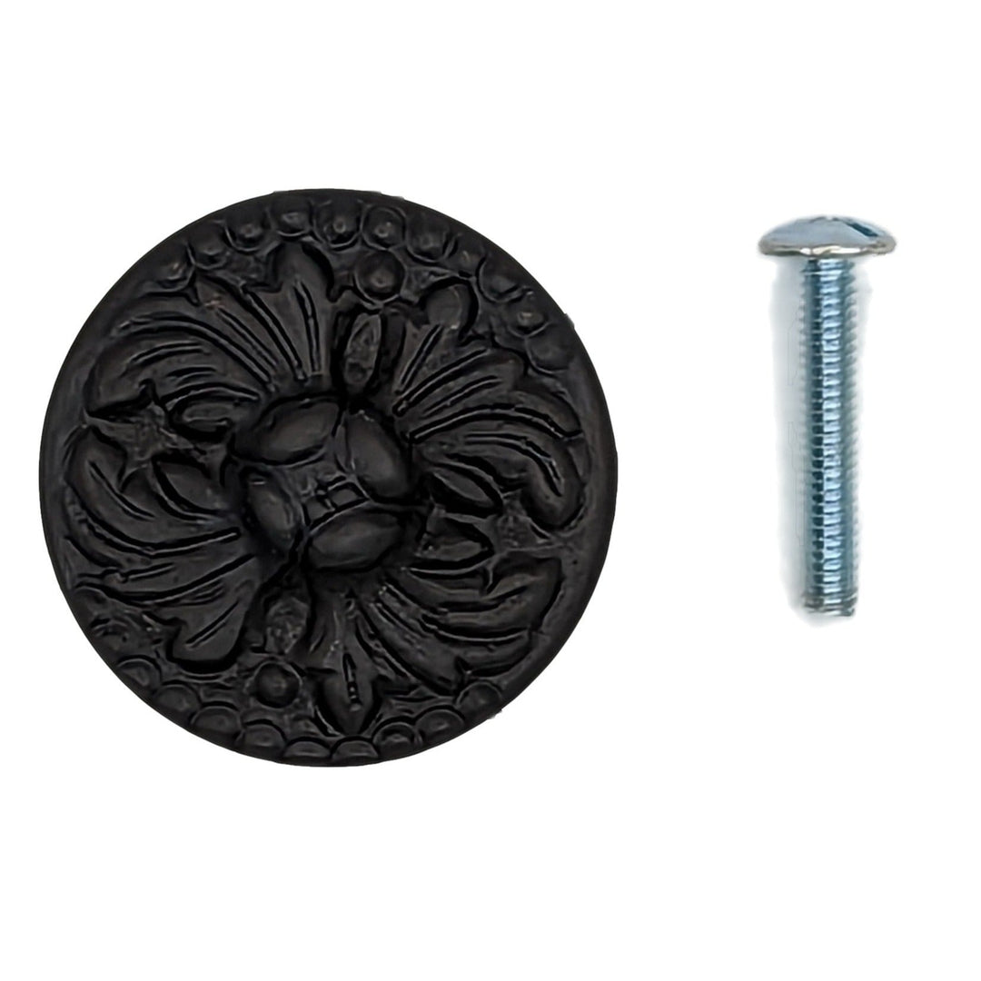 1 1/2 Inch Solid Brass Designer Rococo Cabinet Knob (Several Finishes Available) COPPER MOUNTAIN HARDWARE