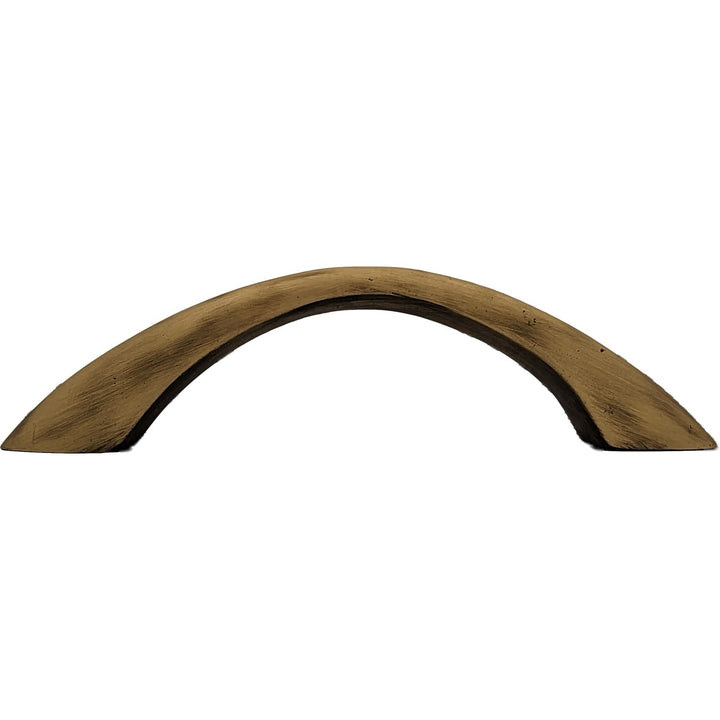 COPPER MOUNTAIN HARDWARE Brass Curved Traditional Cabinet & Furniture Pull