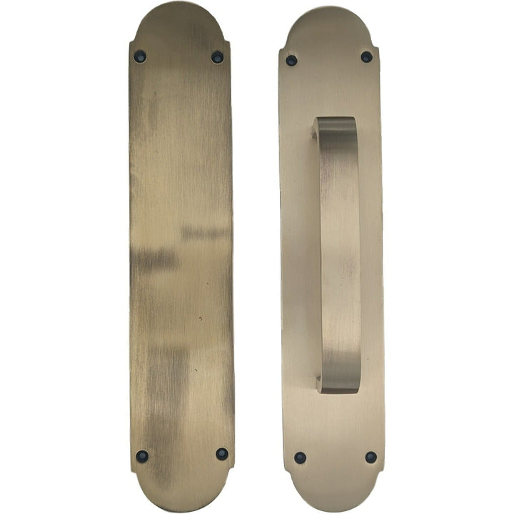 12 Inch Traditional Style Door Push and Pull Plate Set COPPER MOUNTAIN HARDWARE