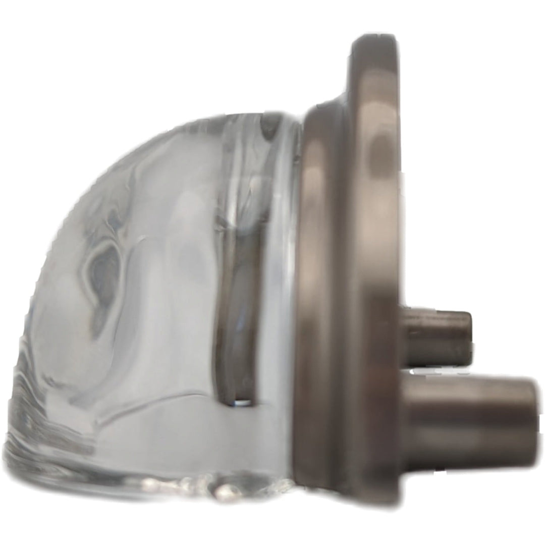 COPPER MOUNTAIN HARDWARE Solid Brass Crystal Clear Glass Cabinet Drawer & Furniture Cup Pull